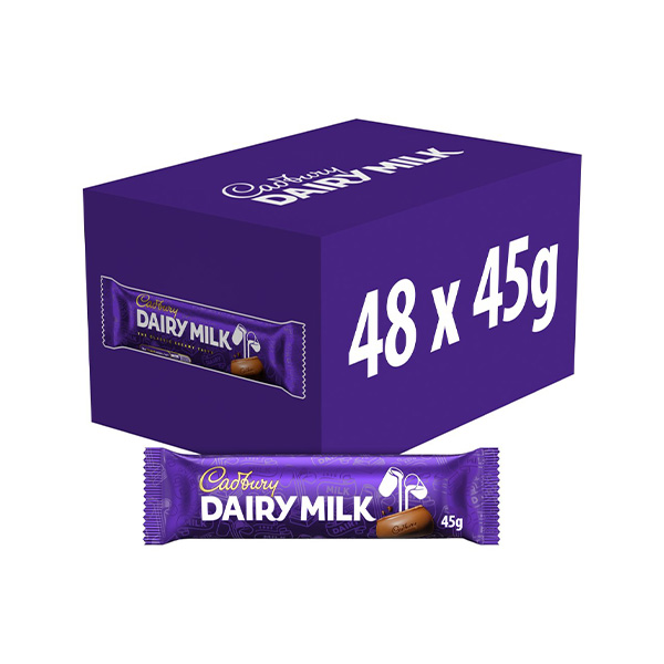 Cadbury Dairy Milk Bars - 48x45g