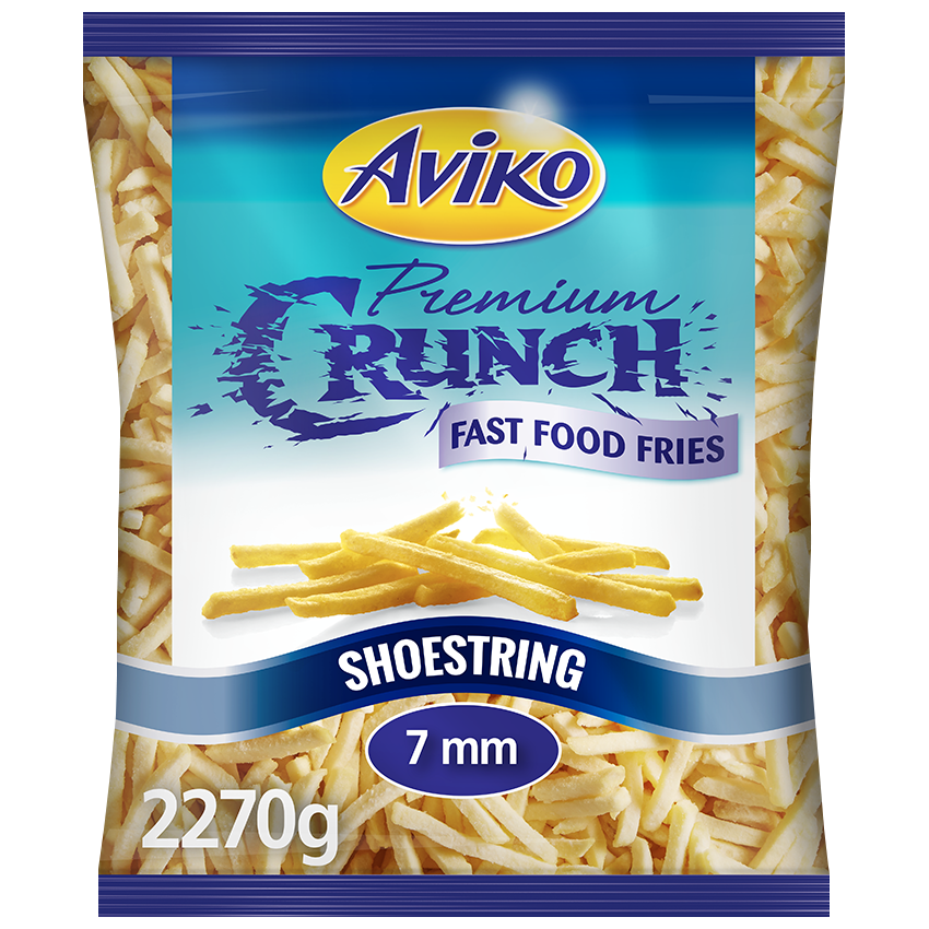Aviko 7mm Crunch Fast Food Fries - 4x2.27kg