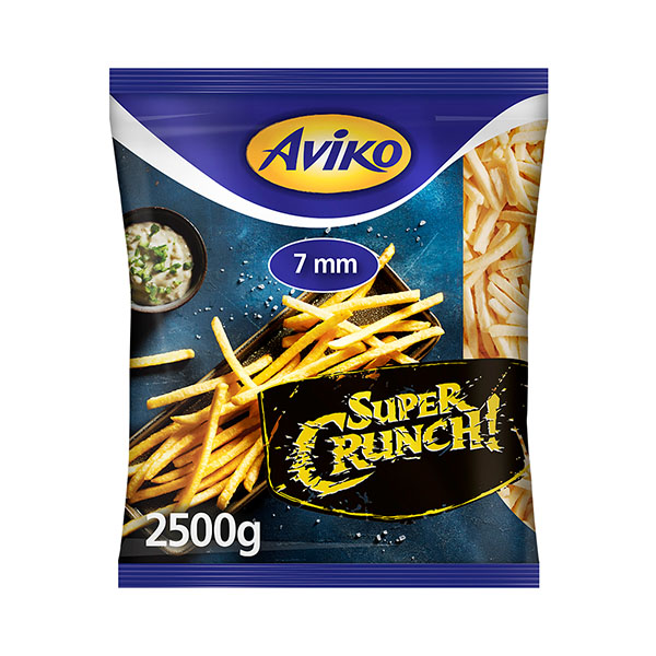 Aviko 7mm Super Crunch Fries - 4x2.27kg