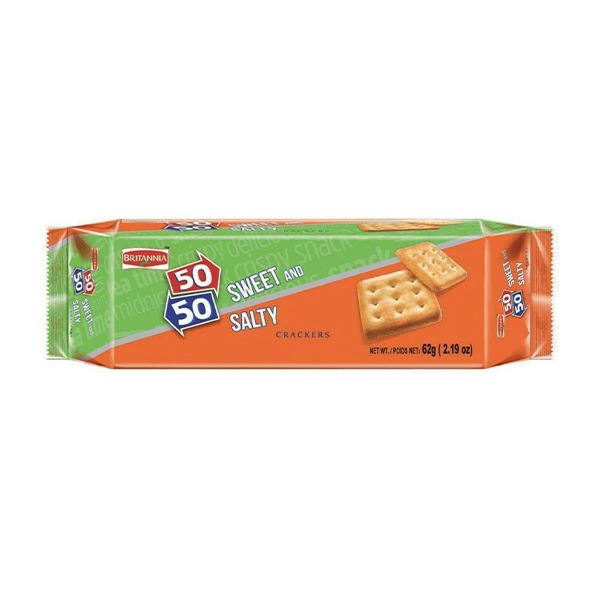 Britannia 50/50 Sweet & Salt - 24 x 62g