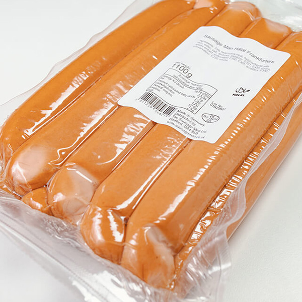 Halal-Turkey-Hot-Dog-Sausage-(20cm-/-110g)-100pcs