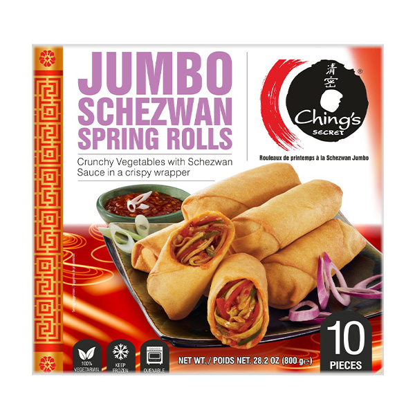 Chings Jumbo Schezwan Spring Roll - 12 x 800g