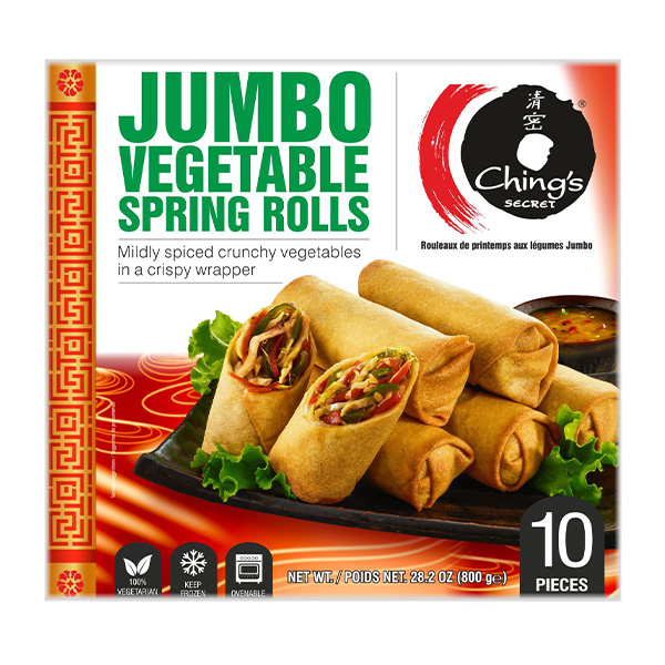 Chings Jumbo Veg Spring Roll - 12 x 800g