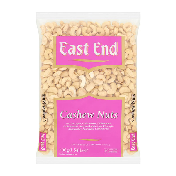 E.E. CASHEW NUTS (KAJU) - 8x700 g
