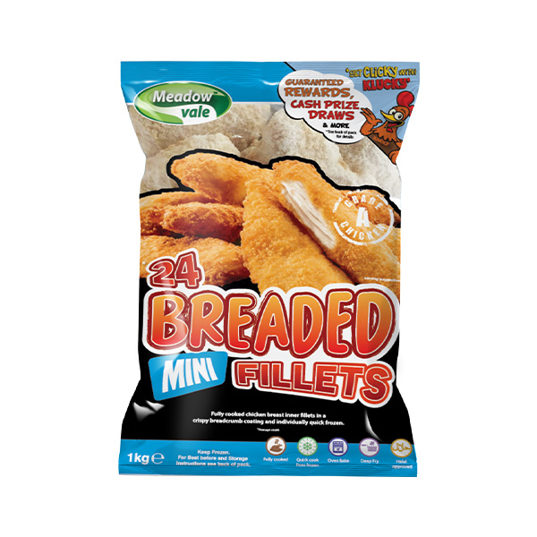 Meadowvale Breaded Mini Fillet - 10x1kg