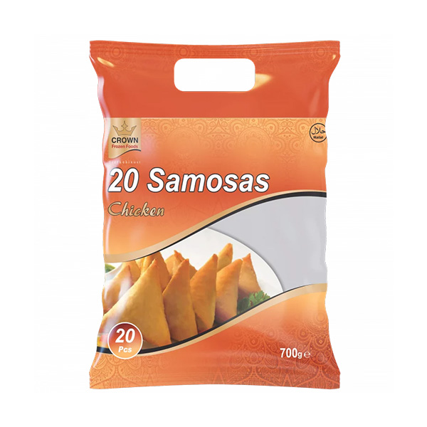 Crown Frozen Foods Chicken Samosa 20pcsx15pkt