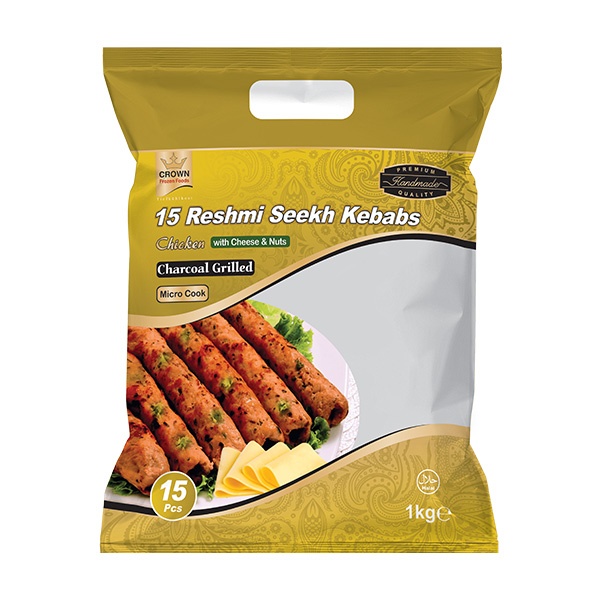 Crown Frozen Foods Reshmi Kebab Chicken 15pcs x 10pkt