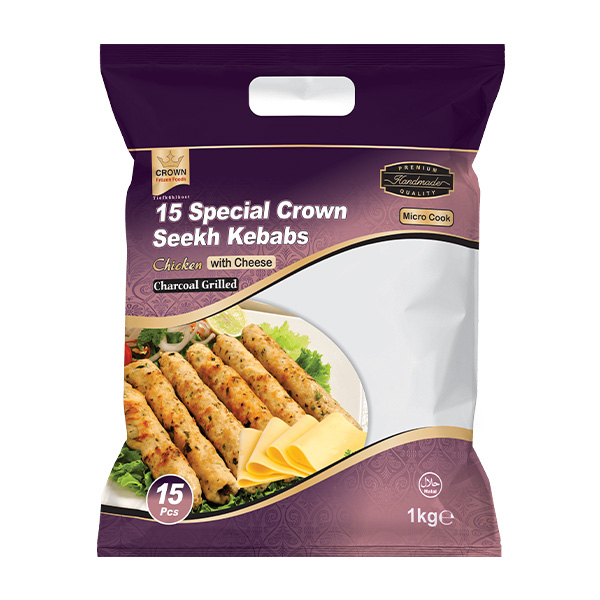 Crown Frozen Foods Special Kebab Chicken 15pcs x 10pkt