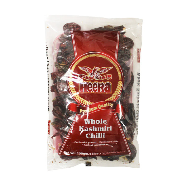 HEERA KASHMIRI CHILLI WHOLE - 6x200G