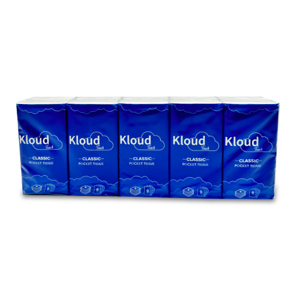 Bulk-Kloud-Touch-4ply-Pocket-Tissues-(9-Tissues)-10packs/bundle-30-Bundle's