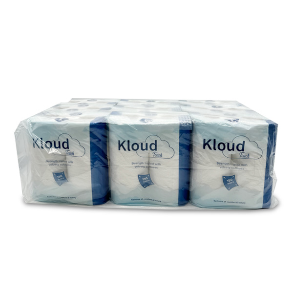Bulk-Kloud-Touch-3ply-Toilet-rolls-(190-Sheets)-4-rolls-x-9-Pkts