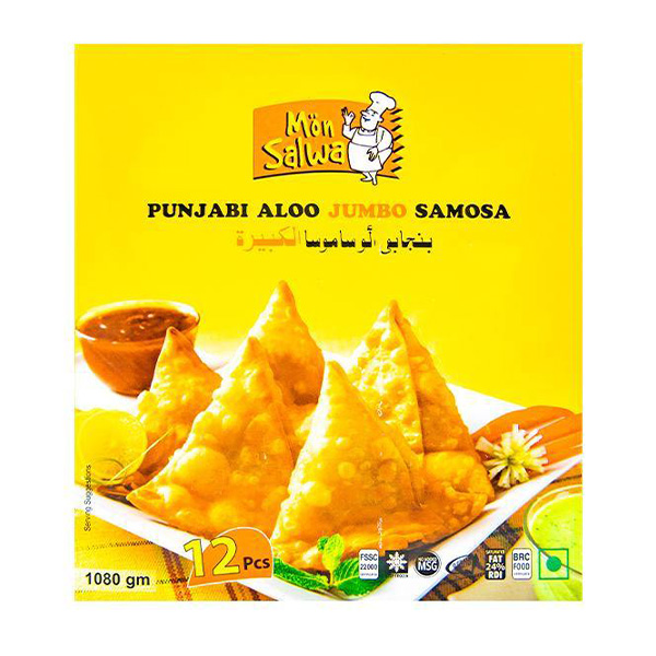 Monsalwa Jumbo Punjabi Samosa - 10pkt x 12pcs x 1080g