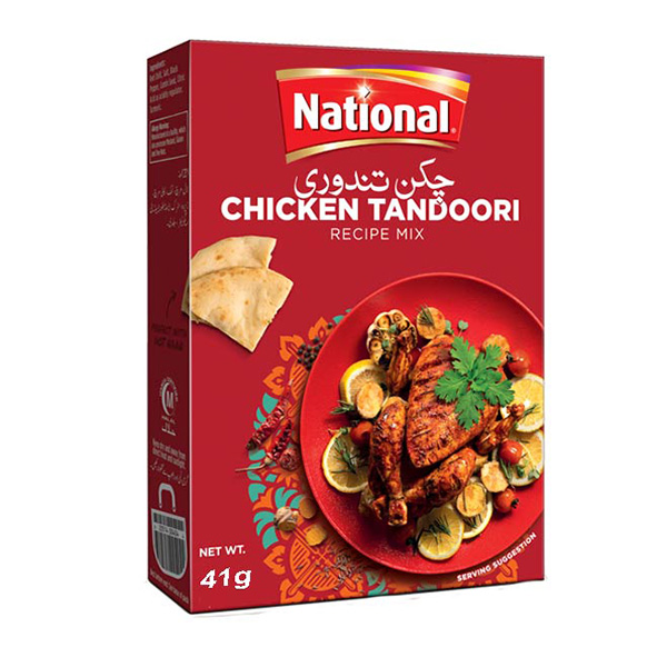 NATIONAL CHICKEN TANDOORI MASALA 41G X 12PCS