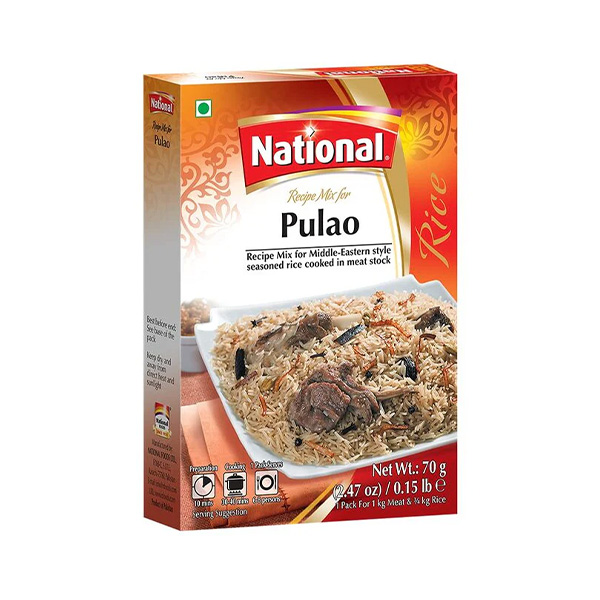 NATIONAL PULAO MASALA 70G X 12PCS