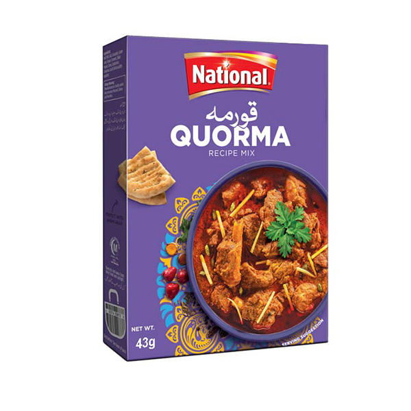 NATIONAL QORMA MASALA 43G X 12PCS