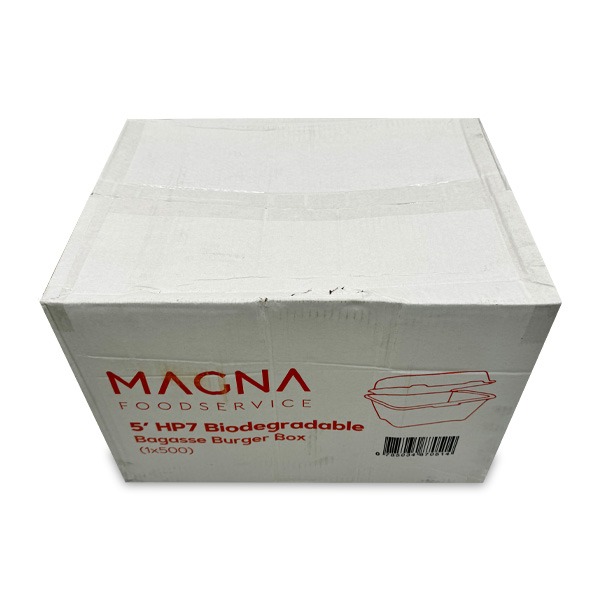 Magna-Premium-HP7-Bagasse-Burger-Box=(5')-500pcs