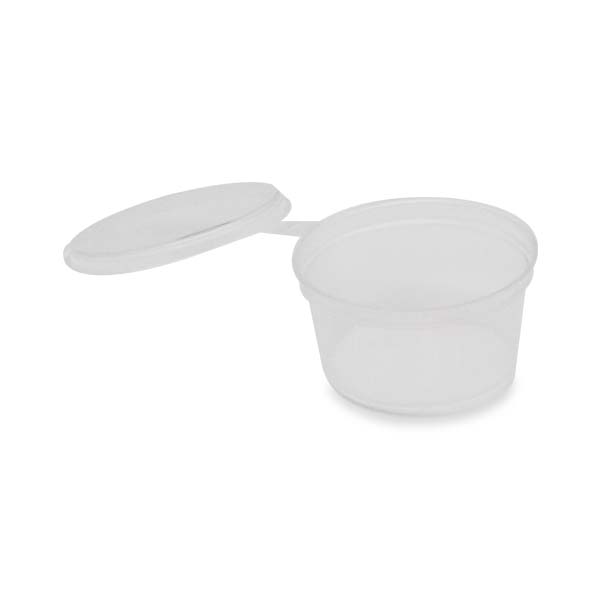 Magna-Premium-1oz-Hinged-Cups-and-Lids-(Clear-Plastic)-900pcs